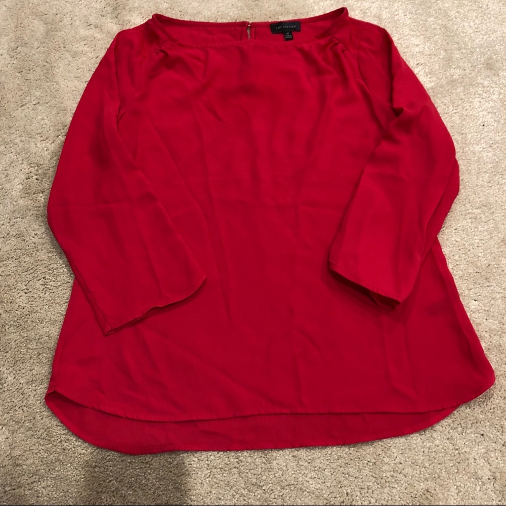 EUC The Limited Hot Pink High-Low Hem Top - XS